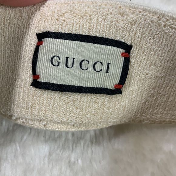 Gucci Yellow Vinyl Visor with Banded Handband - Picture 7 of 9